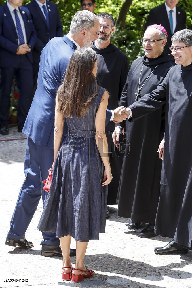 Royals At 1000 anniversary of Monasterio de Montserrat Foundation - Barcelona