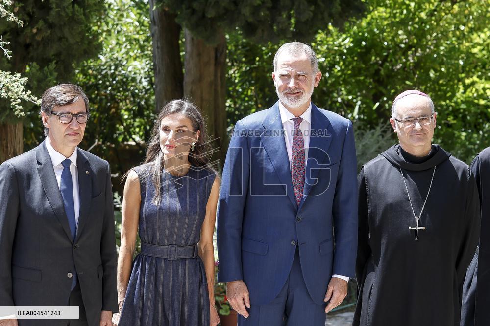 Royals At 1000 anniversary of Monasterio de Montserrat Foundation - Barcelona