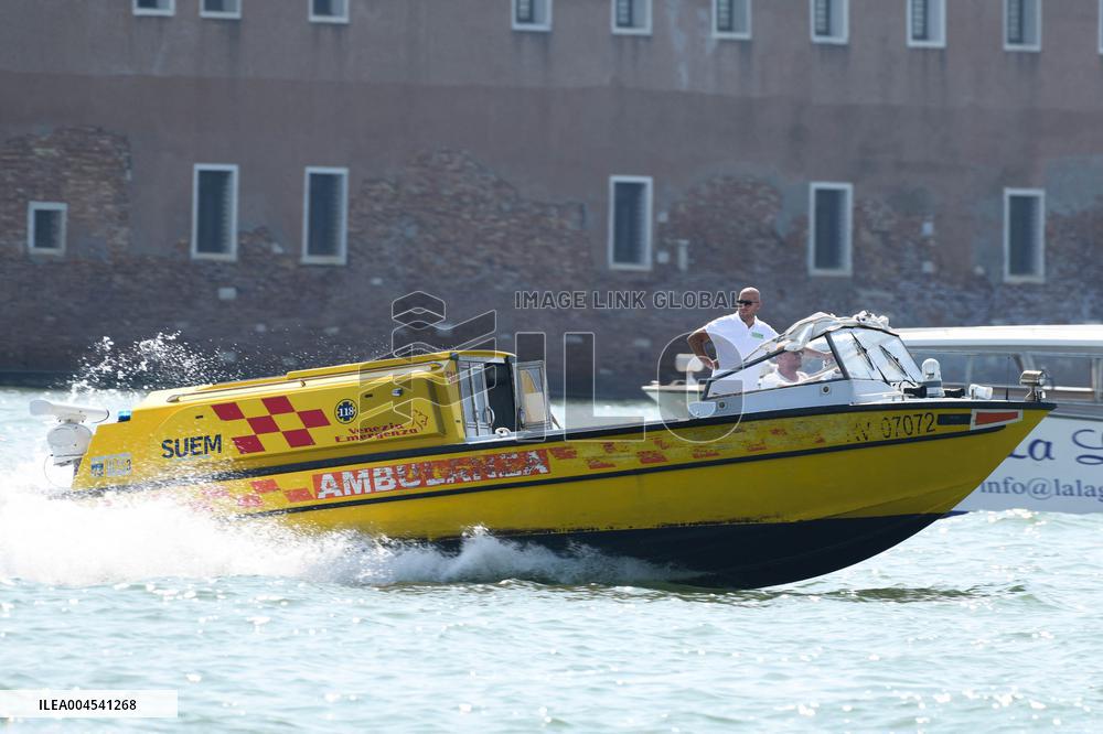 Illustration Of An Ambulance In Venice