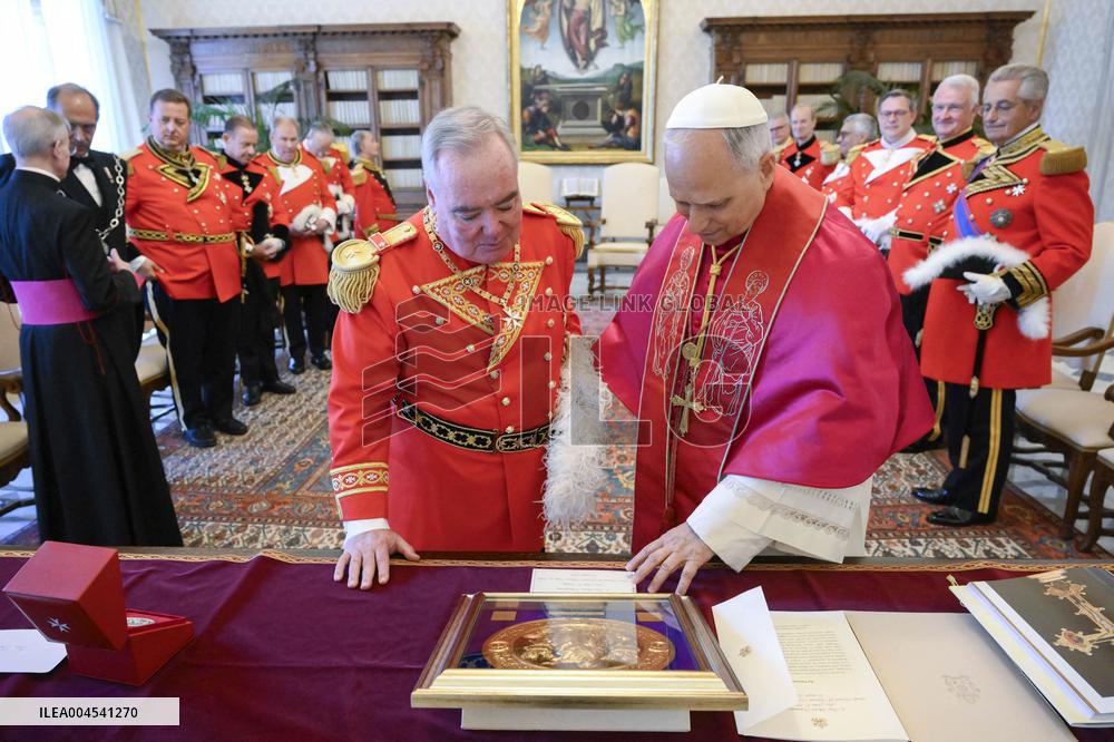Pope Leo XIV Meets The Grand Master Of The Order of Malta - Vatican