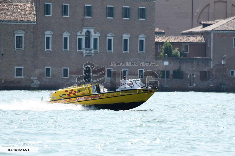 Illustration Of An Ambulance In Venice
