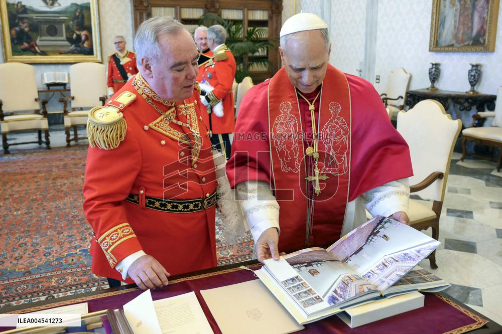 Pope Leo XIV Meets The Grand Master Of The Order of Malta - Vatican