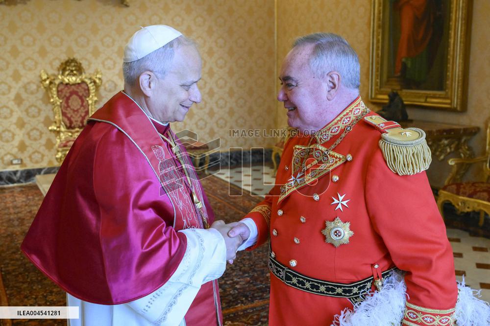 Pope Leo XIV Meets The Grand Master Of The Order of Malta - Vatican