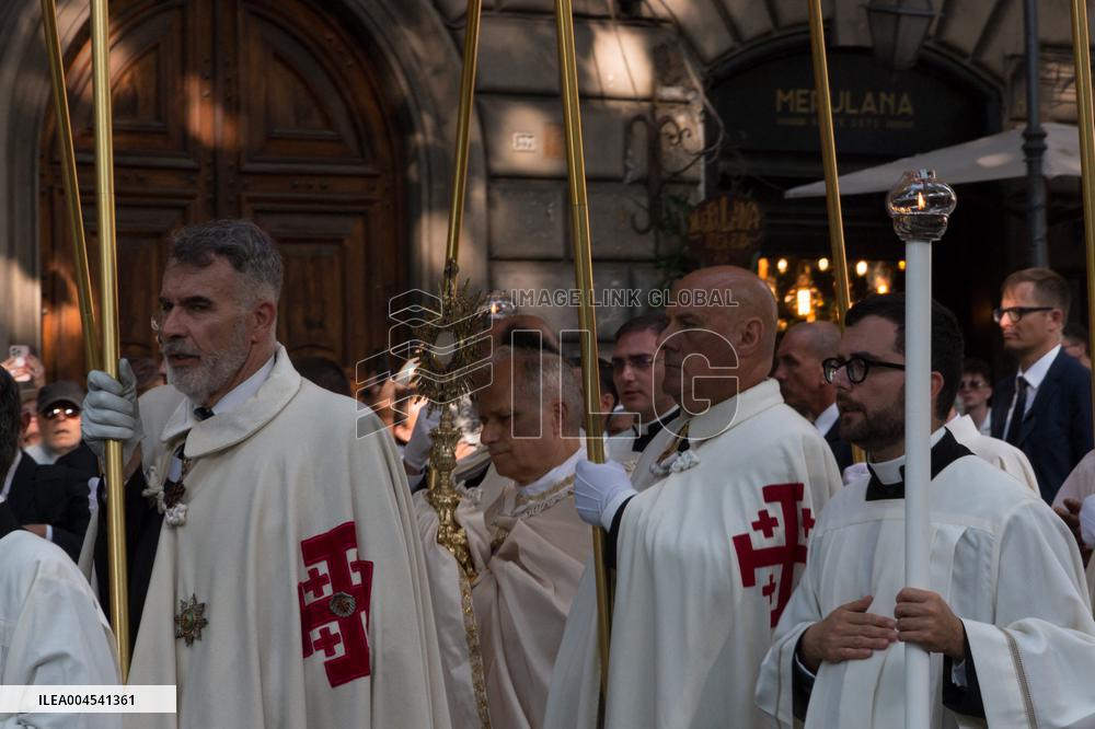 Leo XIV Leads A Procession To St. Mary Major Basilica - Italy