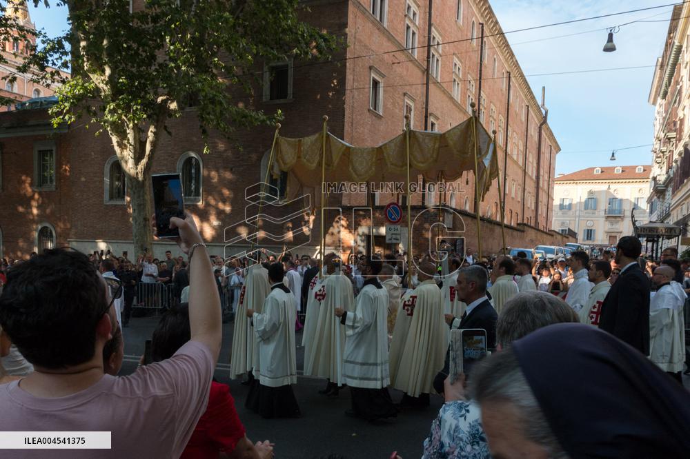 Leo XIV Leads A Procession To St. Mary Major Basilica - Italy