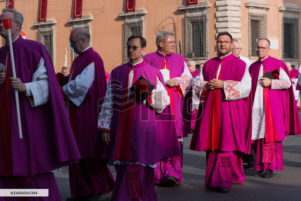 Leo XIV Leads A Procession To St. Mary Major Basilica - Italy