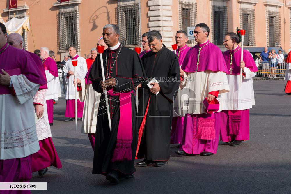 Leo XIV Leads A Procession To St. Mary Major Basilica - Italy