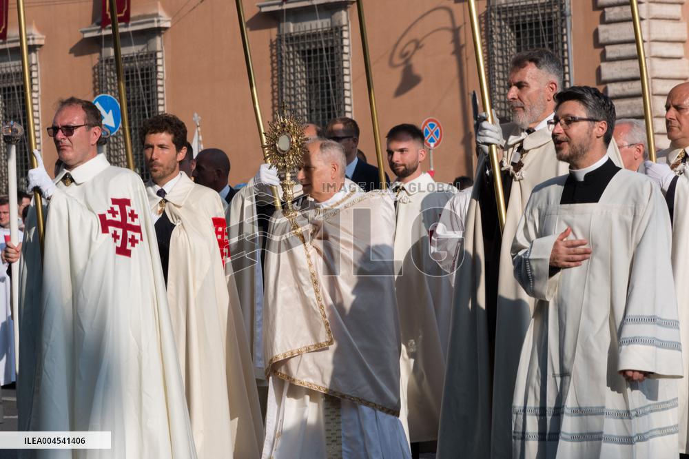 Leo XIV Leads A Procession To St. Mary Major Basilica - Italy