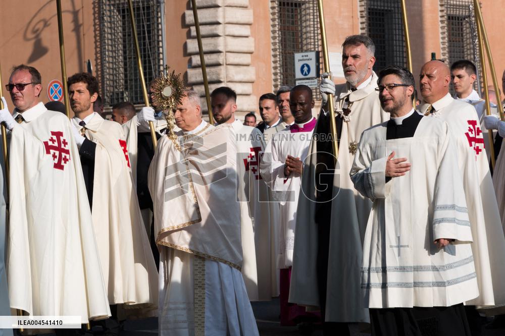 Leo XIV Leads A Procession To St. Mary Major Basilica - Italy