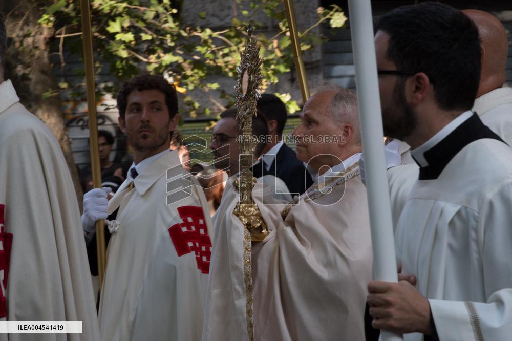 Leo XIV Leads A Procession To St. Mary Major Basilica - Italy
