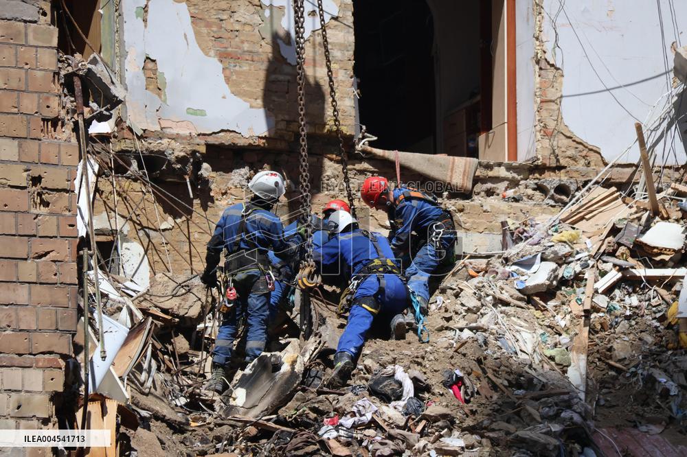 Russian Attack Aftermath - Kiev