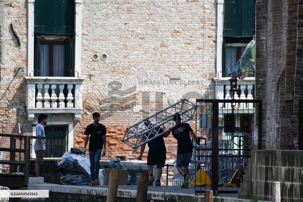 Preparations for Jeff Bezos' Wedding - Venice