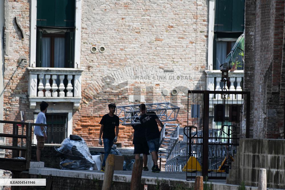 Preparations for Jeff Bezos' Wedding - Venice