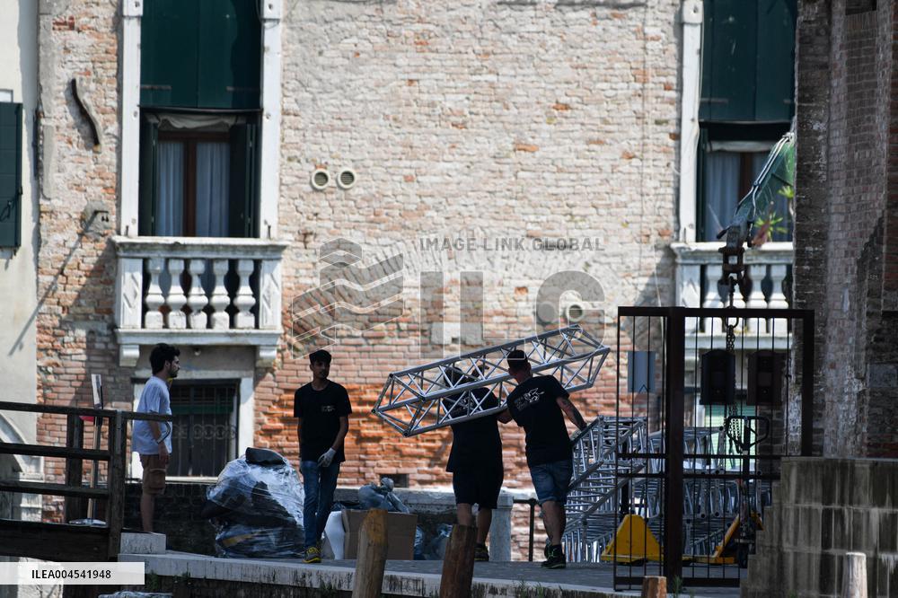 Preparations for Jeff Bezos' Wedding - Venice