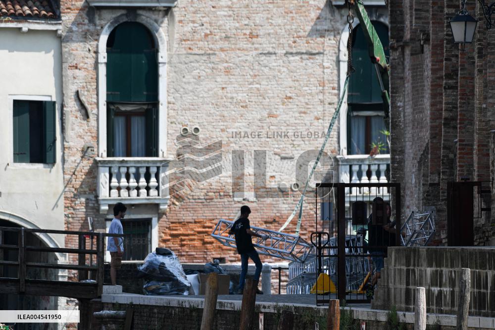 Preparations for Jeff Bezos' Wedding - Venice