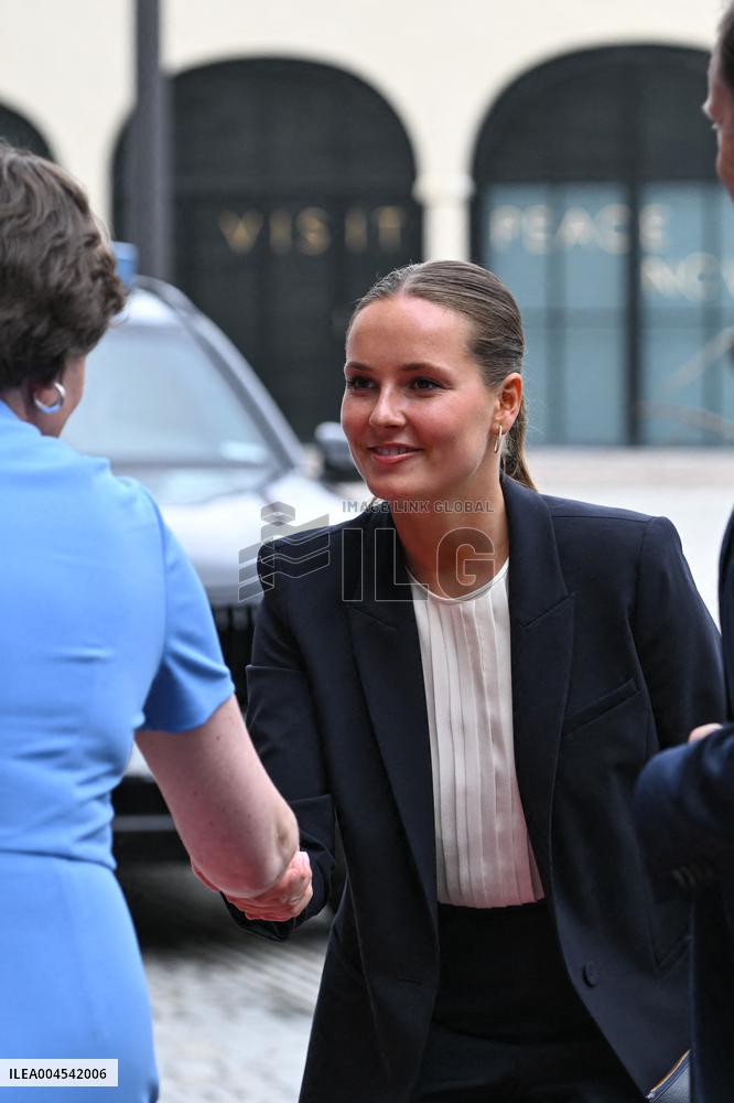 President Macron at The National Museum - Oslo