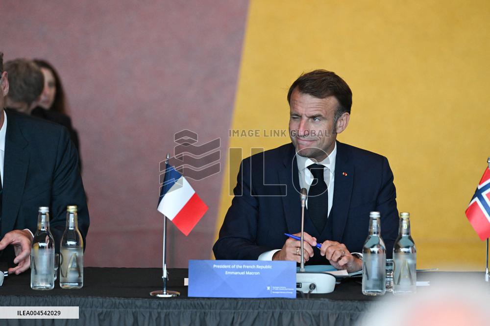 President Macron at The National Museum - Oslo