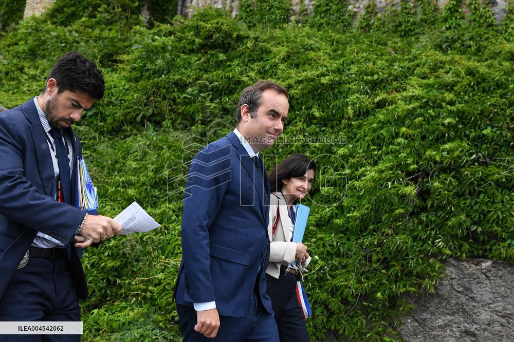 Emmanuel Macron visits Oslo FA