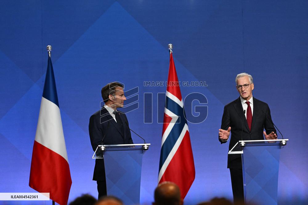 President Macron's Official Visit To Norway - Press Conference