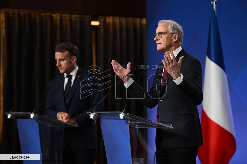 President Macron's Official Visit To Norway - Press Conference