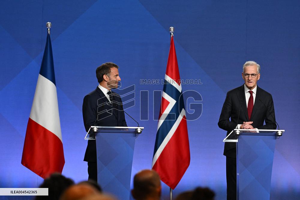 President Macron's Official Visit To Norway - Press Conference