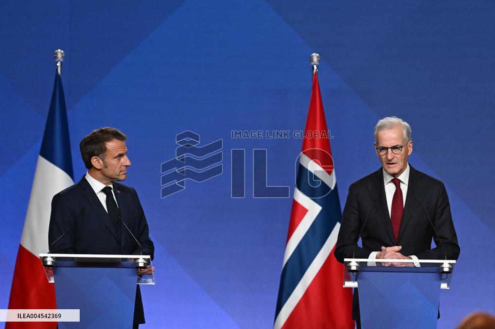 President Macron's Official Visit To Norway - Press Conference