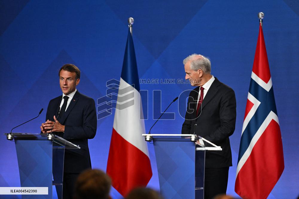 President Macron's Official Visit To Norway - Press Conference