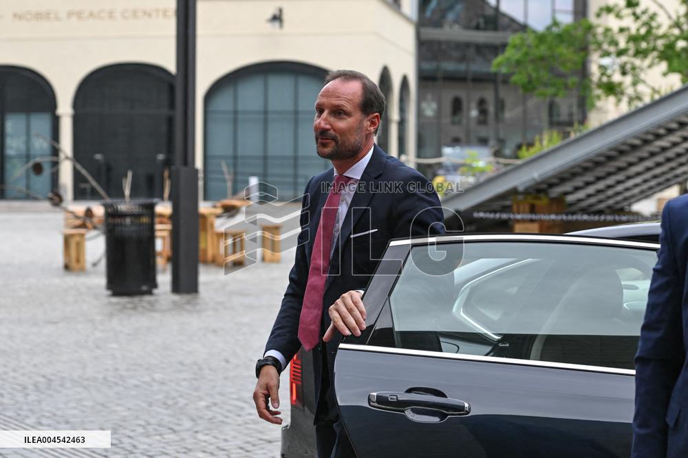 President Macron at The National Museum - Oslo