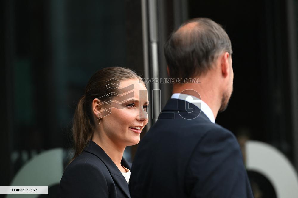 President Macron at The National Museum - Oslo