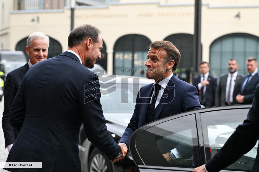 President Macron at The National Museum - Oslo