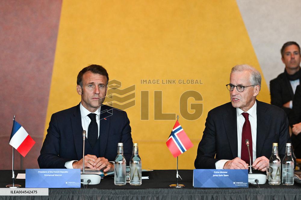 President Macron at The National Museum - Oslo