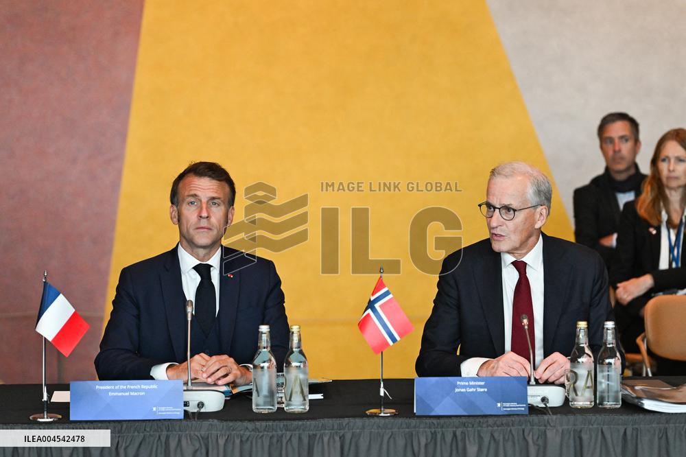 President Macron at The National Museum - Oslo