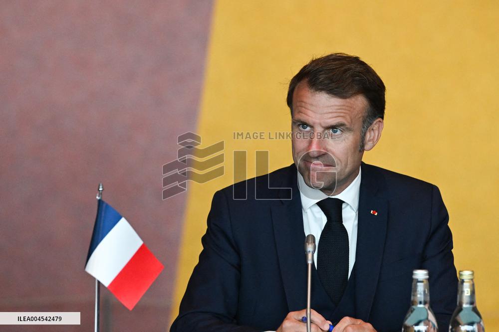 President Macron at The National Museum - Oslo