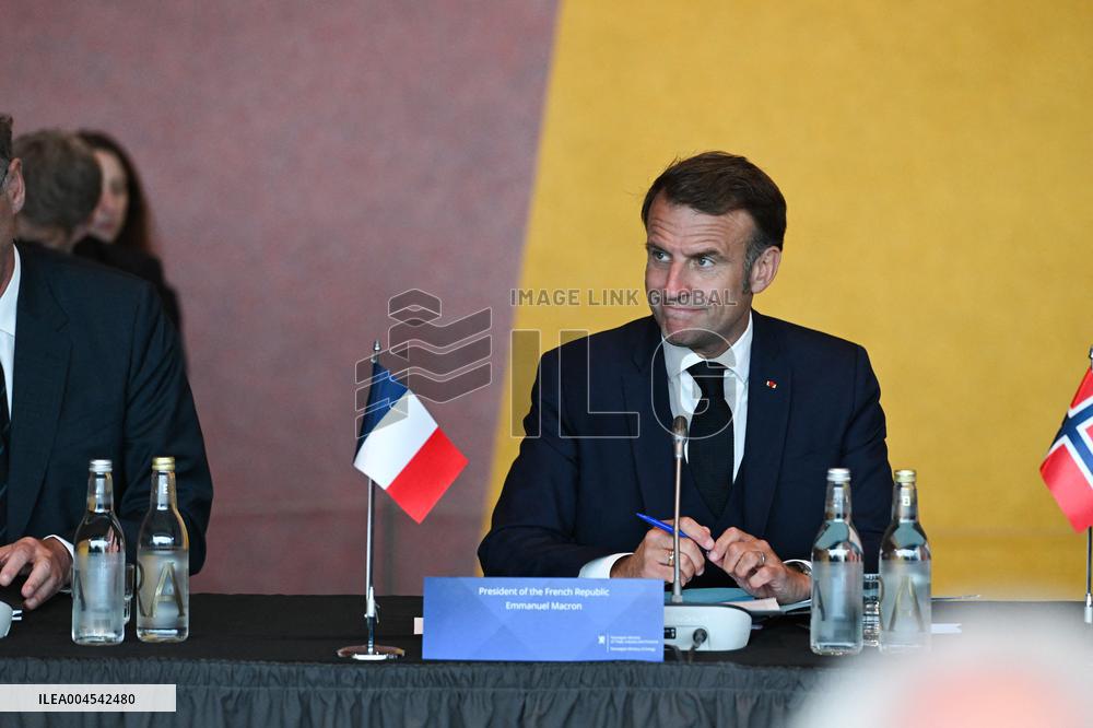 President Macron at The National Museum - Oslo