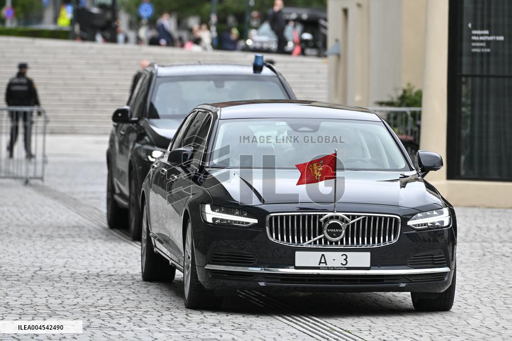 President Macron at The National Museum - Oslo