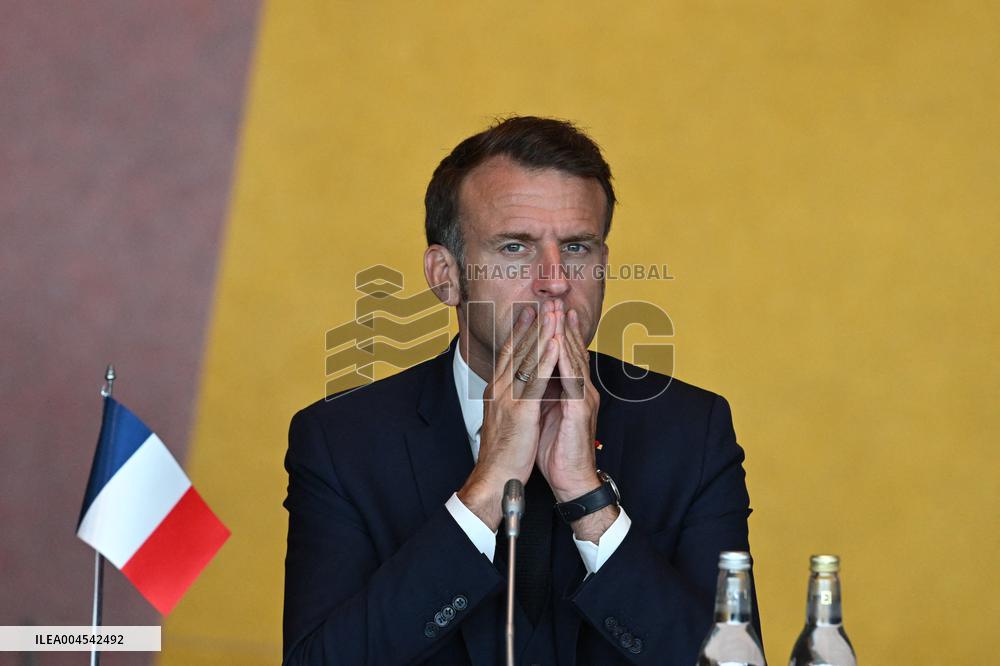 President Macron at The National Museum - Oslo