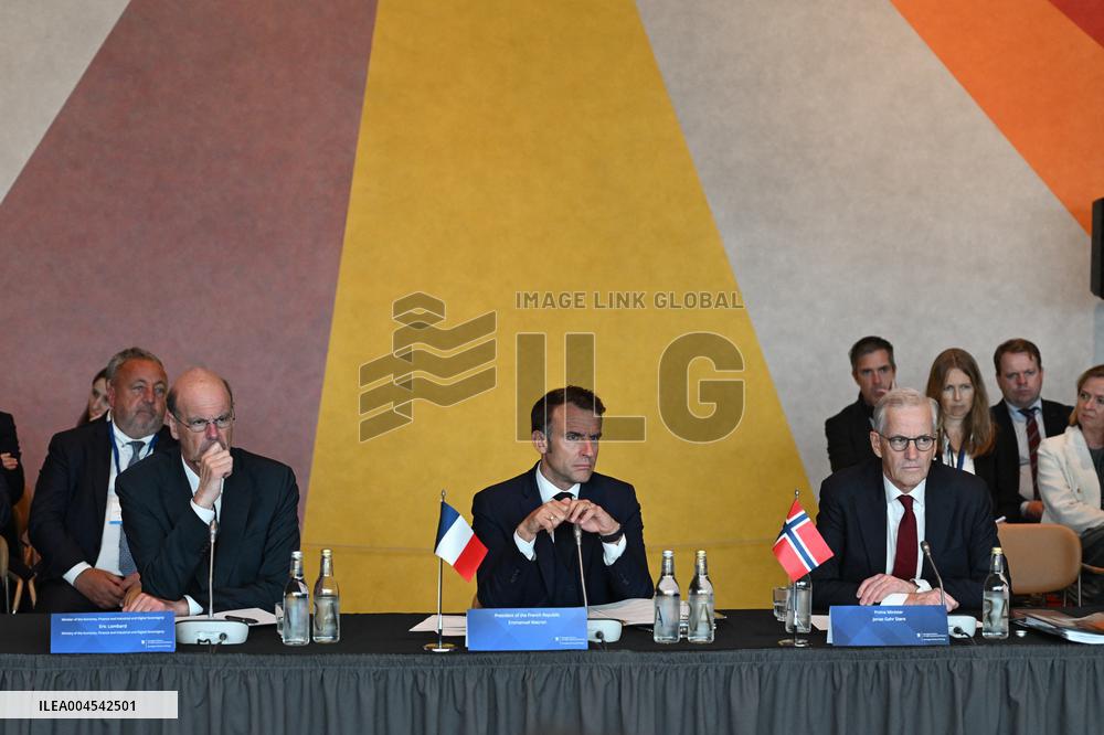 President Macron at The National Museum - Oslo