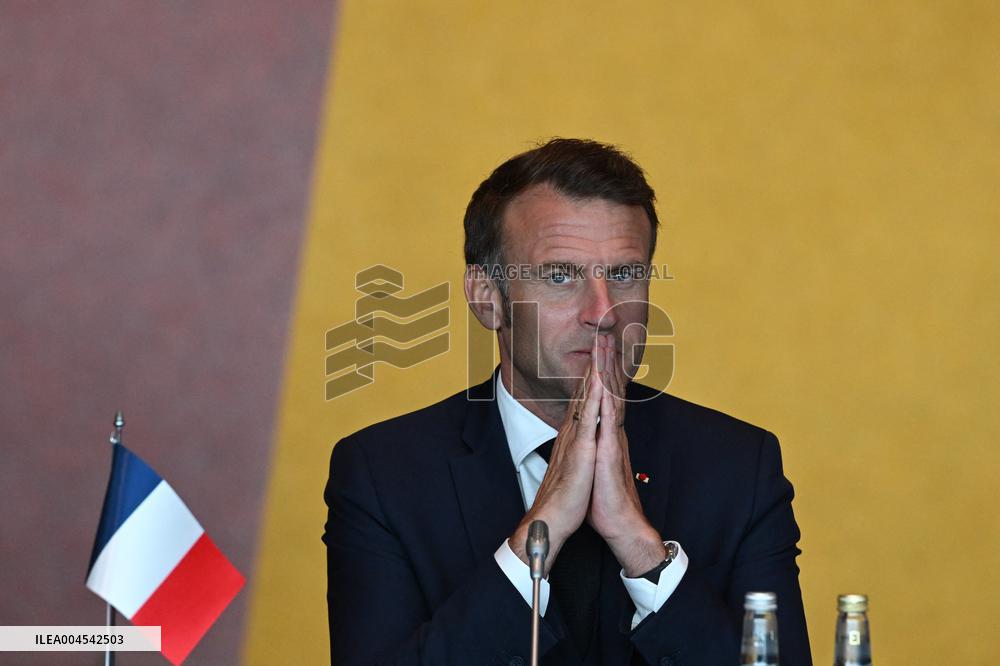 President Macron at The National Museum - Oslo