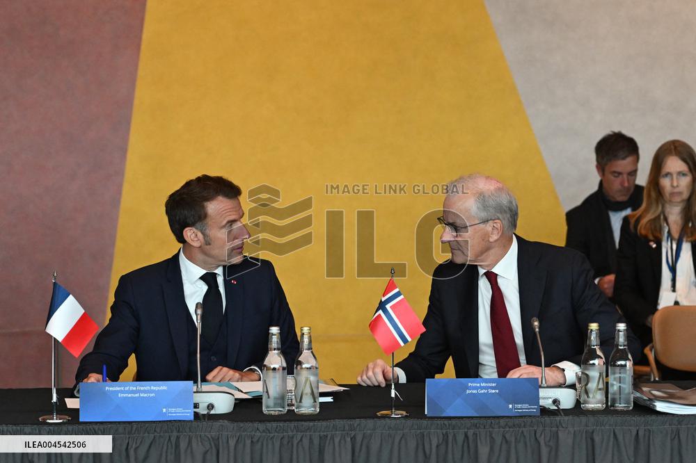 President Macron at The National Museum - Oslo