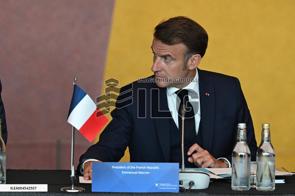President Macron at The National Museum - Oslo