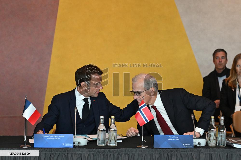 President Macron at The National Museum - Oslo