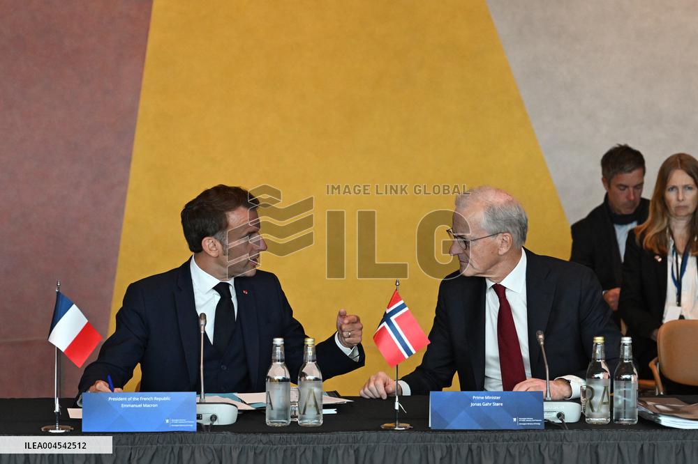 President Macron at The National Museum - Oslo