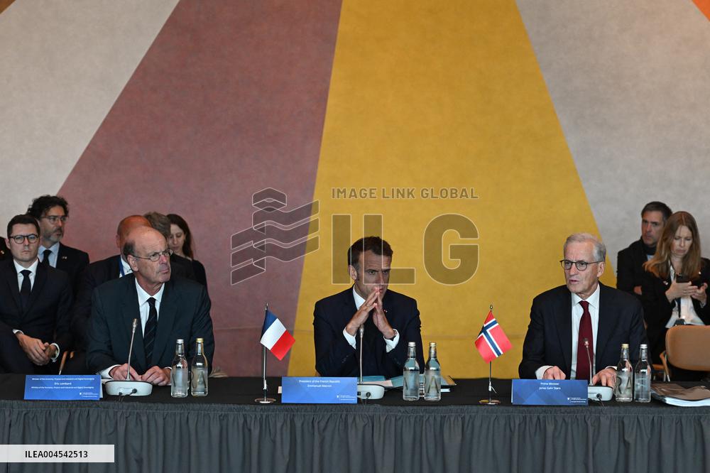 President Macron at The National Museum - Oslo