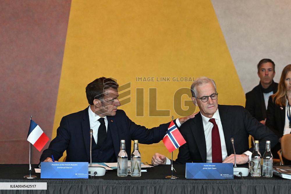 President Macron at The National Museum - Oslo