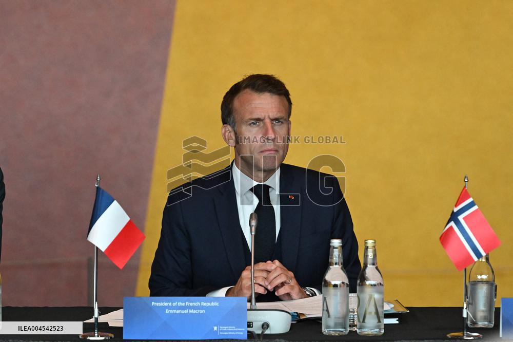 President Macron at The National Museum - Oslo