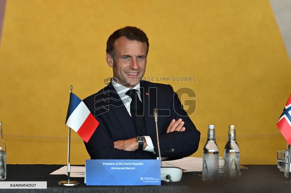 President Macron at The National Museum - Oslo