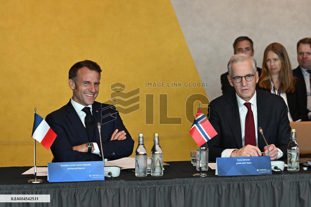 President Macron at The National Museum - Oslo