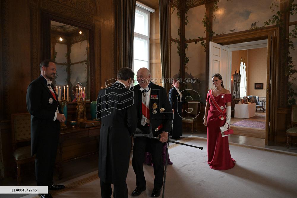 President Macron Visits Norway - Audience Before The Gala Dinner