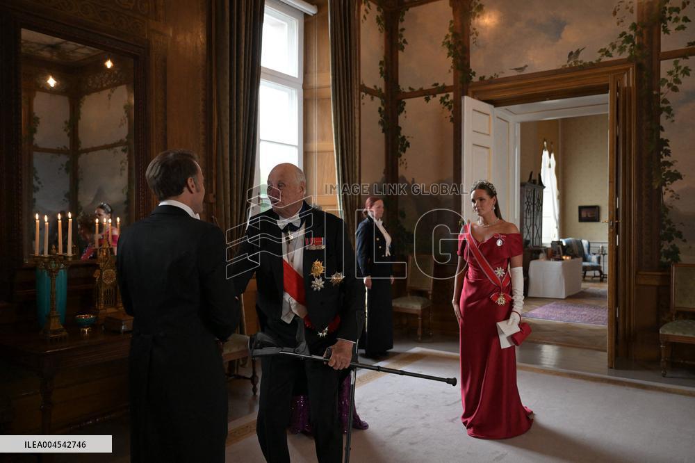 President Macron Visits Norway - Audience Before The Gala Dinner