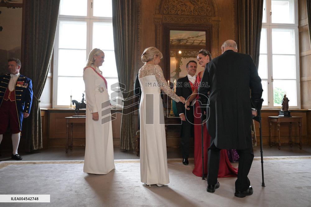 President Macron Visits Norway - Audience Before The Gala Dinner